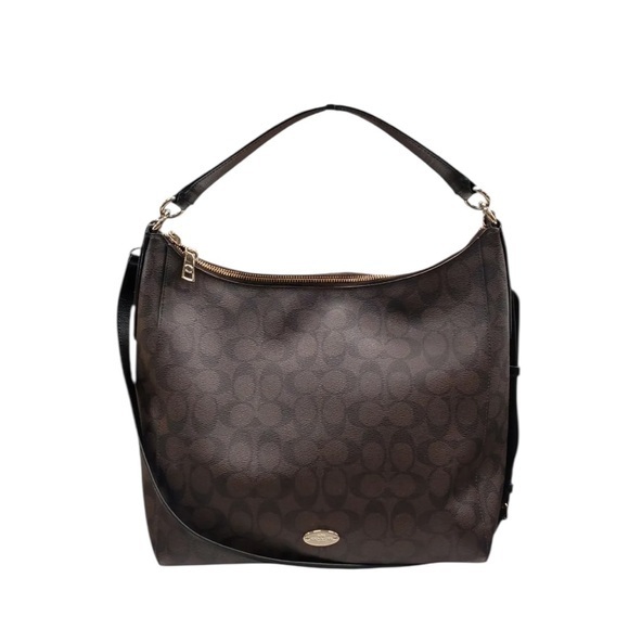 Coach Handbags - COACH Celeste Hobo Bag in Coated  Canvas Signature and Leather Trim